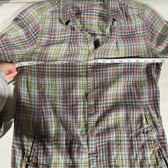 Toad&Co Lot/Bundle of Two Plaid Button-Up Mixo Tunics Multicolor Small - Picture 10 of 16